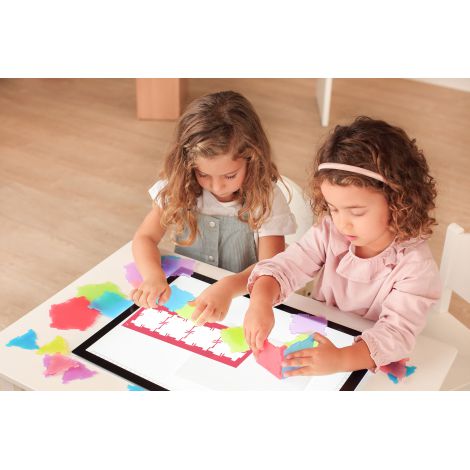 Joc Educatic Conexion 56 Piese Translucide Miniland - imagine 5