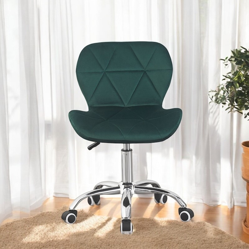Scaun Birou Procart Velvet Verde Reglabil