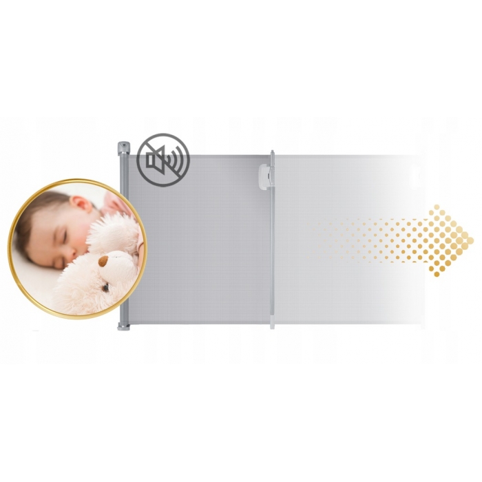 Bariera extensibila Nukido 50-140cm Gri - imagine 6