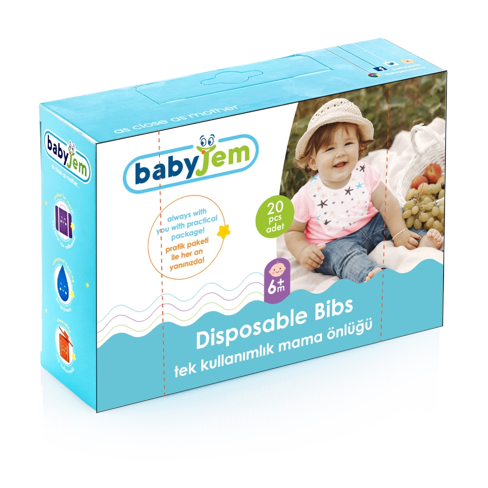 Set 20 Bavete Unica Folosinta BabyJem - imagine 7