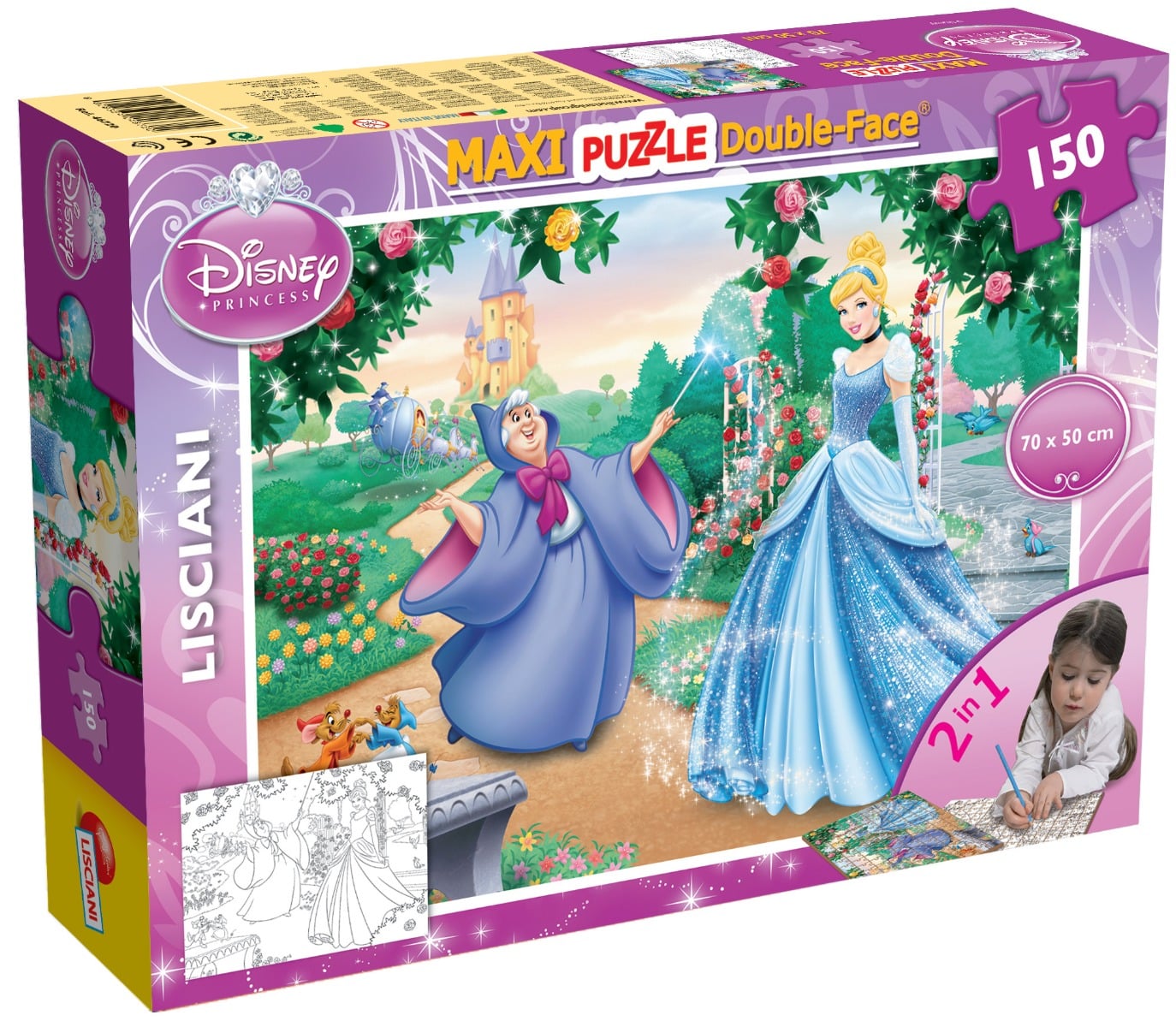 Puzzle Lisciani Cenusaresa 2 in 1, 150 piese