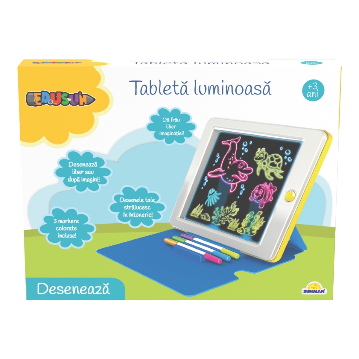 Tableta Luminoasa Edu Sun - Desen si Creativitate