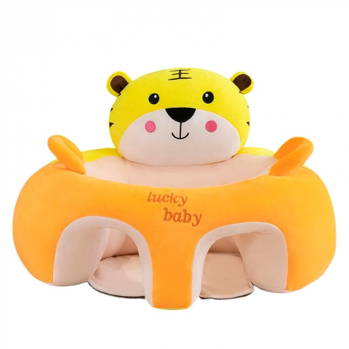Fotoliu Pluș Bebe Lucky Baby Tigrut Galben