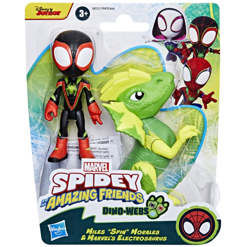 Set Figurine Spidey Miles si Electrosaurus