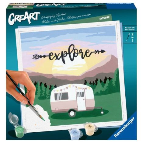 Ravensburger CreArt Rulota Explore - Pictură pe Numere