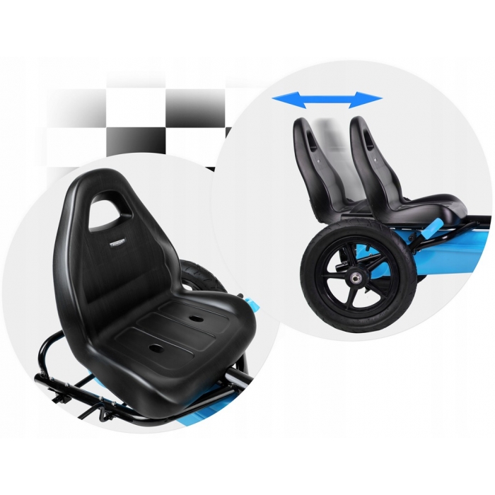 Kart Pedale Ricokids RK592 Albastru cu Frâna - imagine 2