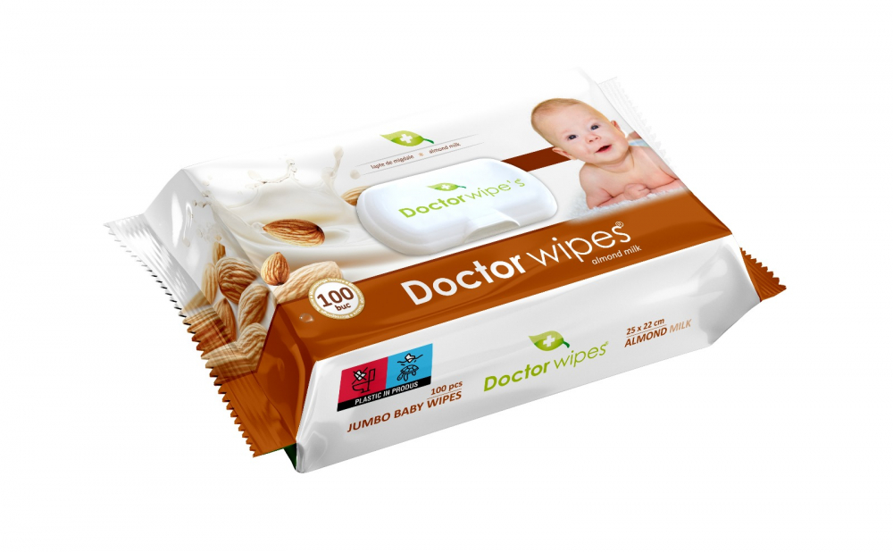 Doctor Wipes Almond Milk | Ingrijire Delicata