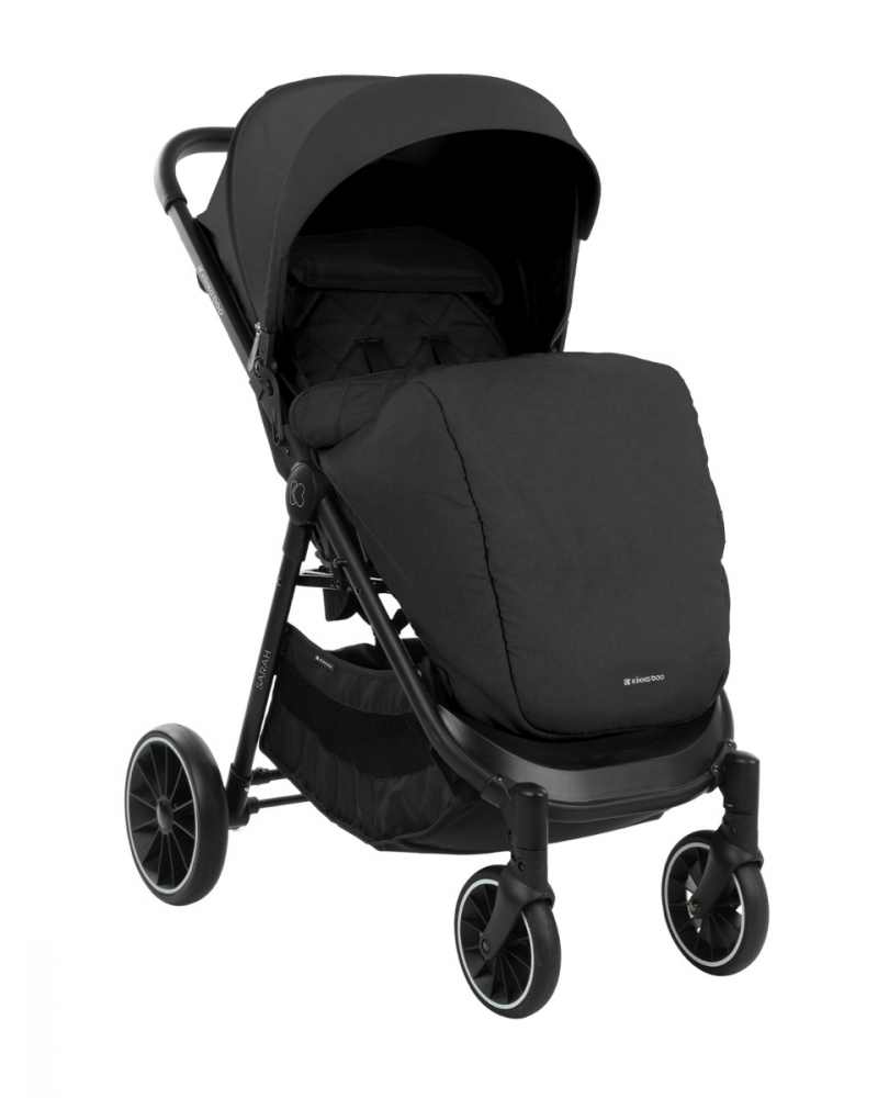 KikkaBoo Sarah Black, Carucior 0-48 luni, Piele Eco - imagine 7