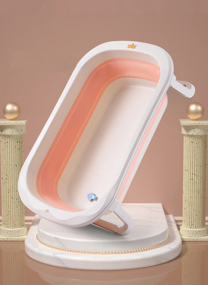 Little Mom Cadita Pliabila Pink cu Hamac, Ergonomica