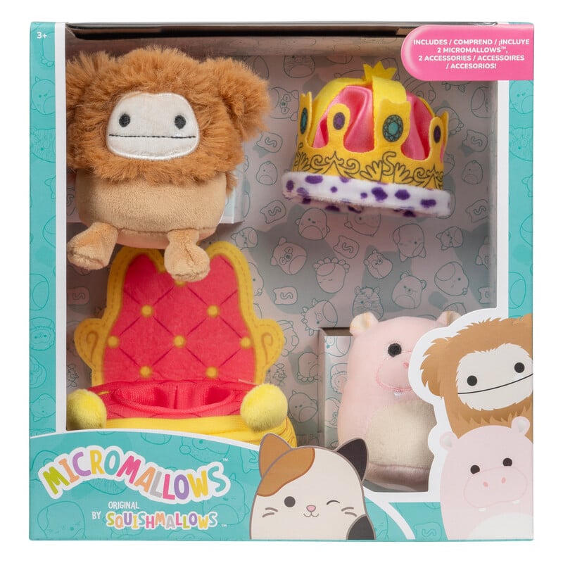 Set 2 Jucării Squishmallows Micromallows cu Accesorii