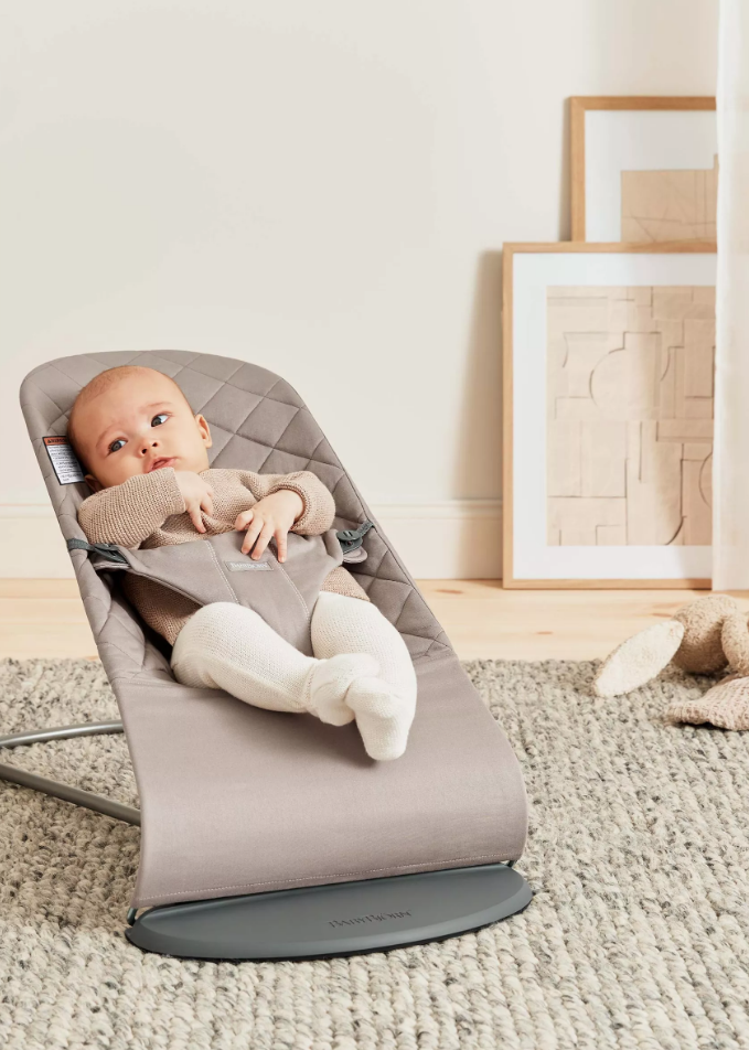 Balansoar BabyBjorn Bliss Sand Grey, Ergonomic - imagine 2