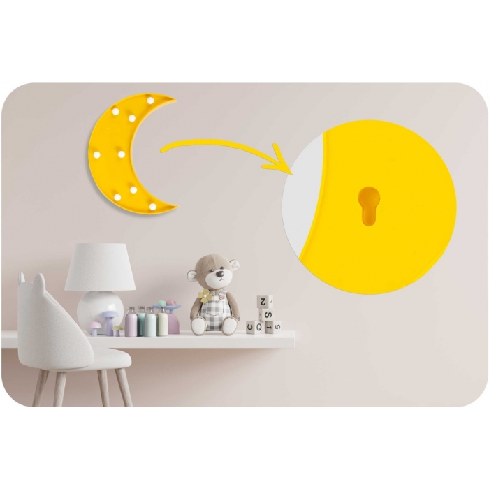 Lampa de veghe Nukido Moon LED Galben - imagine 3