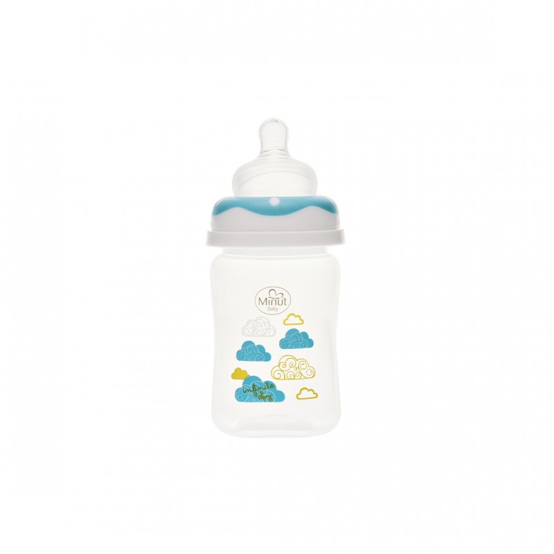 Biberon Minut Baby 150ml Turcoaz | Gat Larg