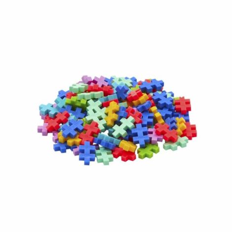 Plus-Plus 100 piese Tropical Mix - Jucarie educativa STEM - imagine 3