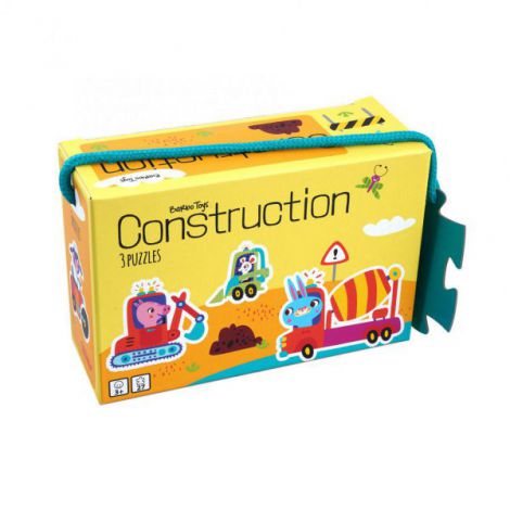 Set 3 Puzzle Constructii Barbo Toys | Creativitate