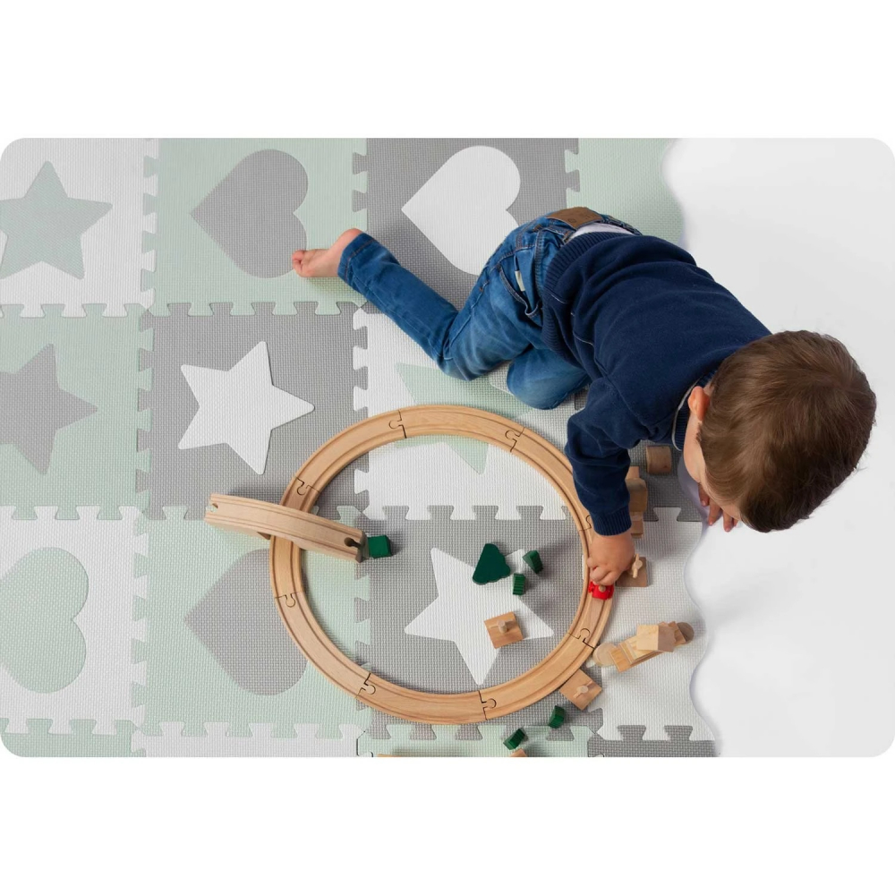 Covoras Puzzle Ricokids EVA 151x151 cm GriMenta - imagine 9