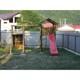 Spațiu de joacă Cottage JungleGym cu Tobogan - imagine 8