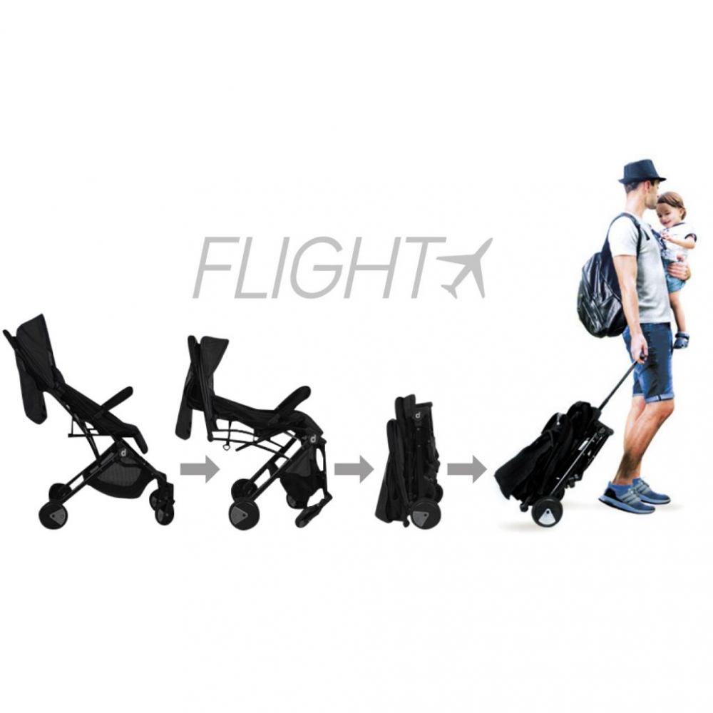 Carucior Asalvo Sport Pliabil, Usor, Negru-Verde - imagine 2