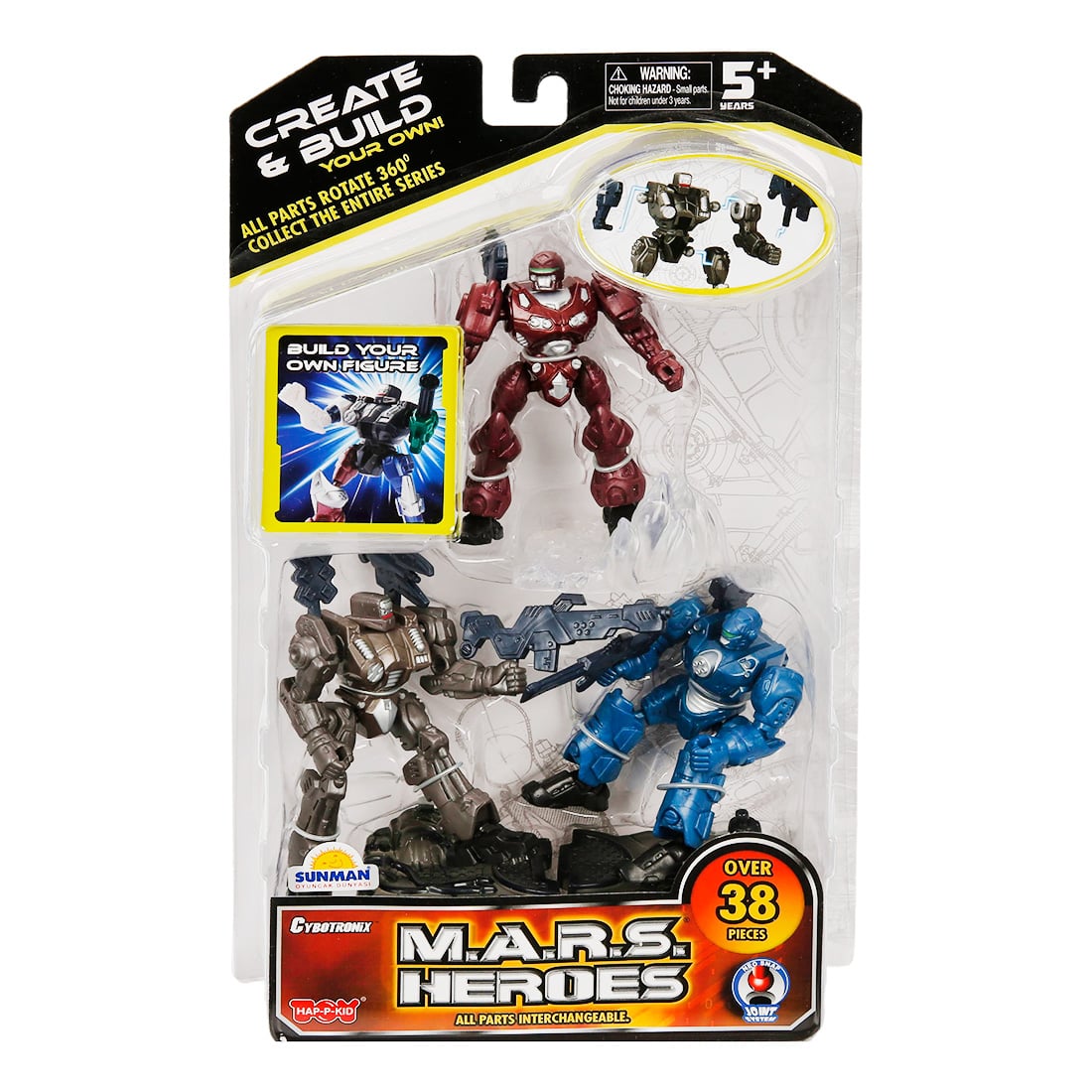 Set Figurine Spatiale Happy Kid M.A.R.S., Constructie