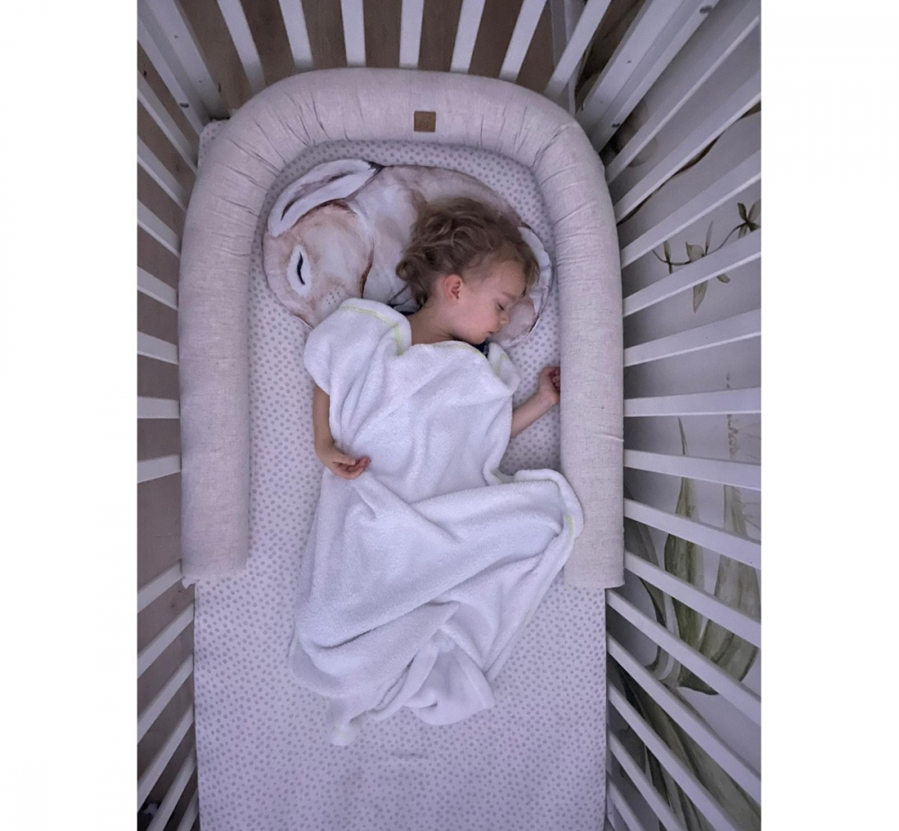 BabyNest 2in1 Premium Bej BabySteps - imagine 5