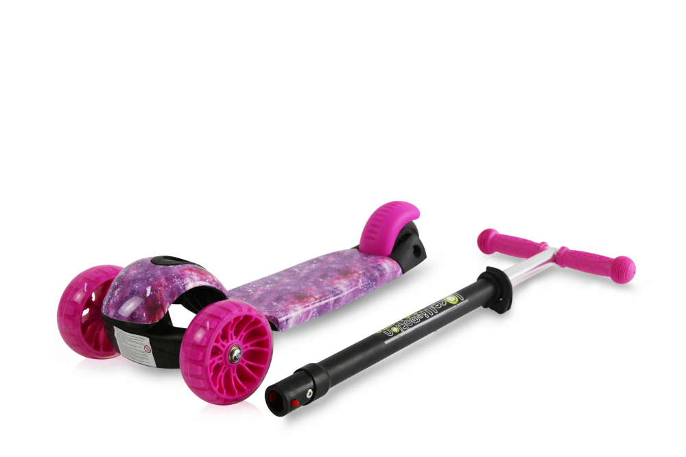 Trotineta Lorelli Draxter Pink Galaxy cu LED