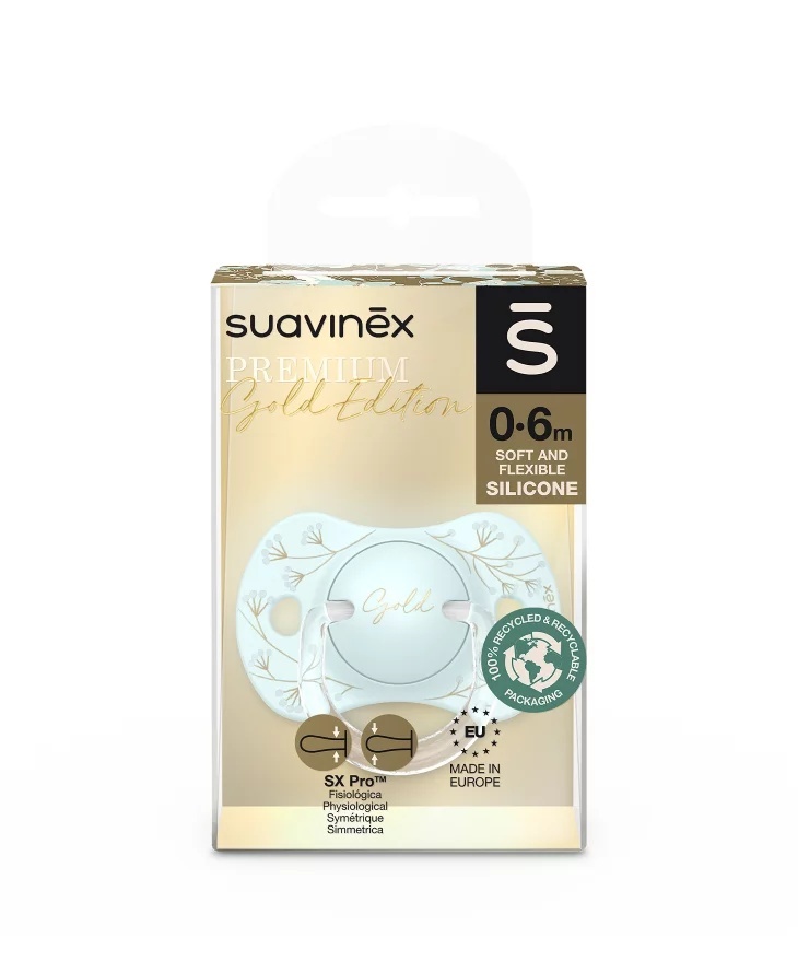 Suzeta Suavinex SX Pro, 0-6 luni, Silicon, Albastru - imagine 2