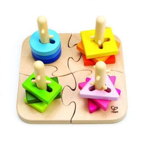 Hape Puzzle Creativ Lemn – Dezvoltă Imaginația - imagine 2