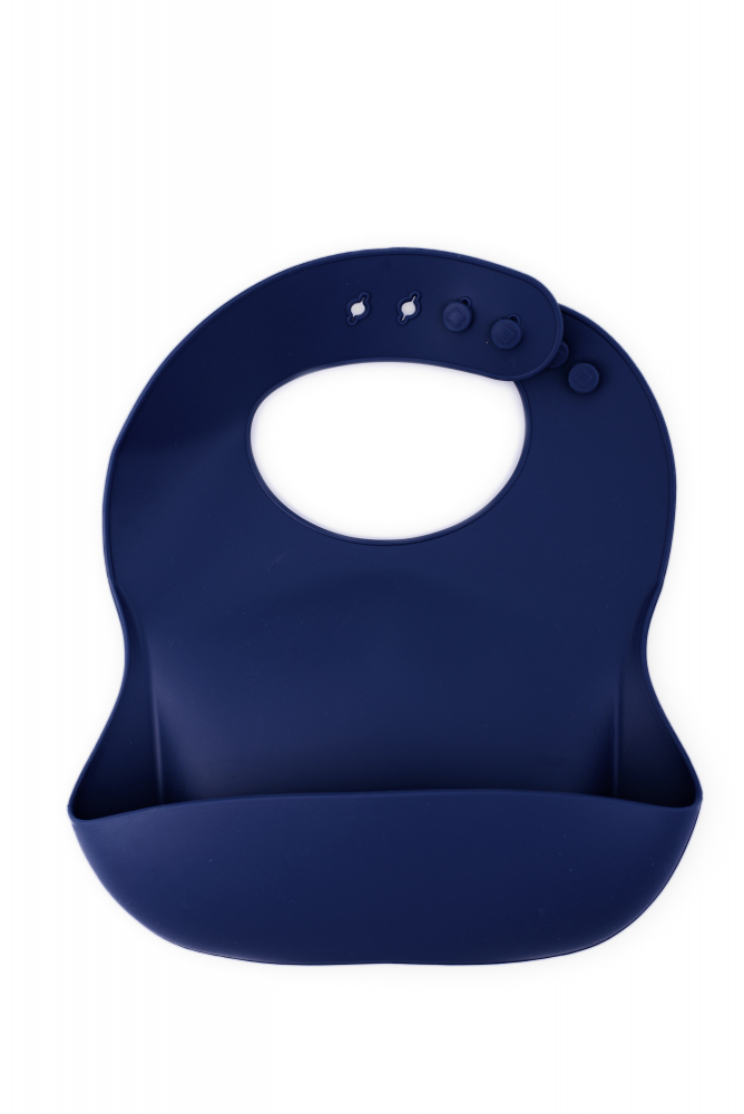 Baveta Silicon Reglabila Oaki Bleumarin cu buzunar - imagine 2