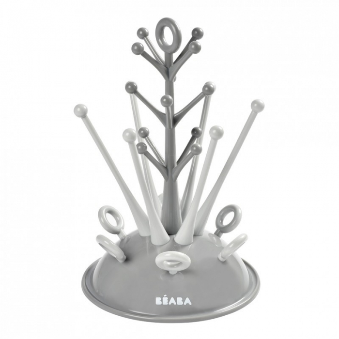 Uscător Biberoane Beaba Grey, Stativ Ergonomic