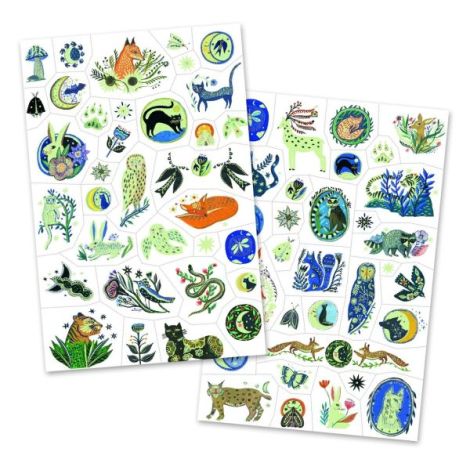 Tatuaje Fosforescente Djeco - Animale Nocturne - imagine 2