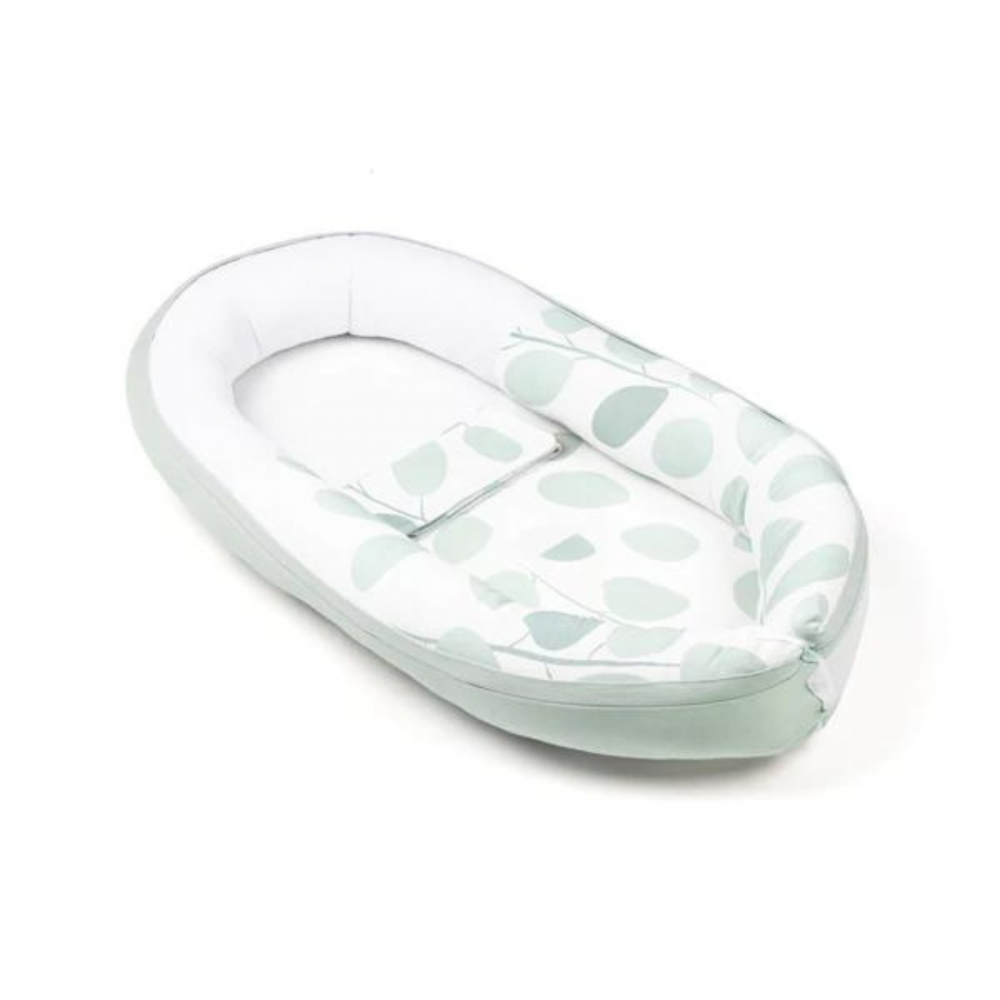 Doomoo Baby Nest Cocoon Bumbac Organic Aqua Green - imagine 6