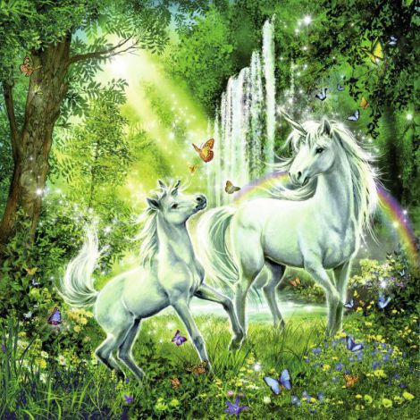 Puzzle Unicorni 3x49 Piese Ravensburger - imagine 2