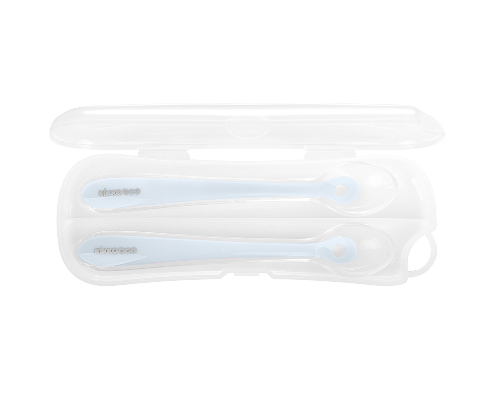 Set 2 lingurițe KikkaBoo silicon moale - imagine 4