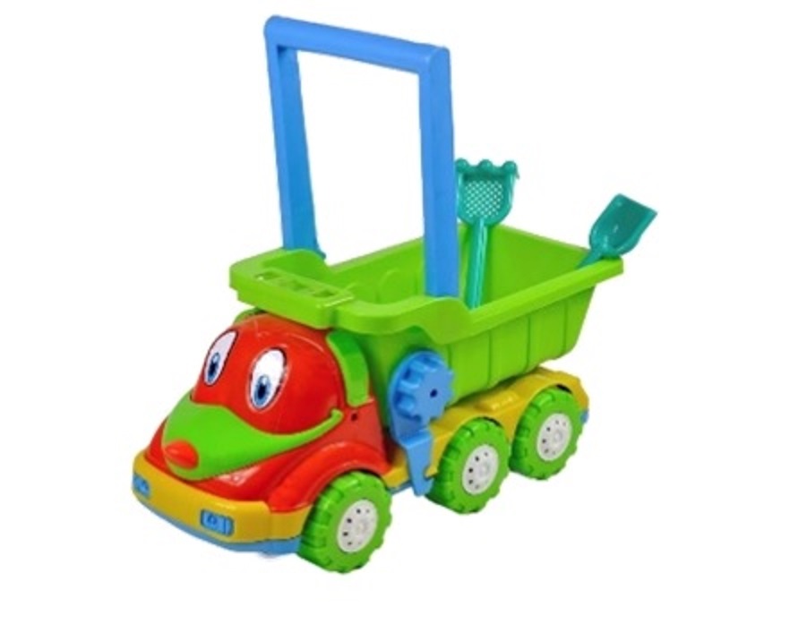 Camion cu maner Ucar Toys + Lopata si Grebla