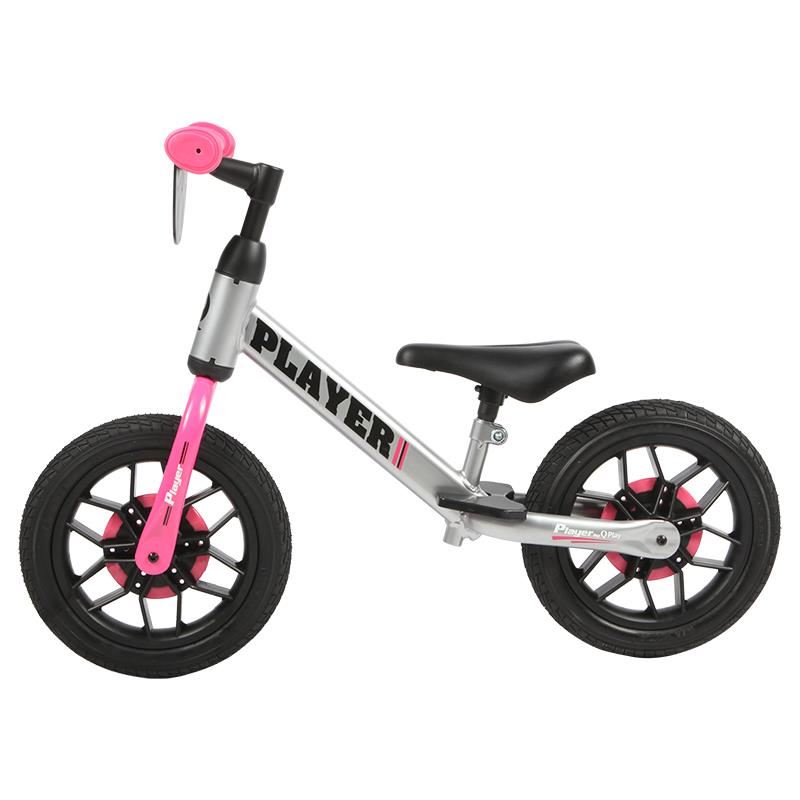 Bicicletă Fără Pedale Qplay Roz cu LED - imagine 2