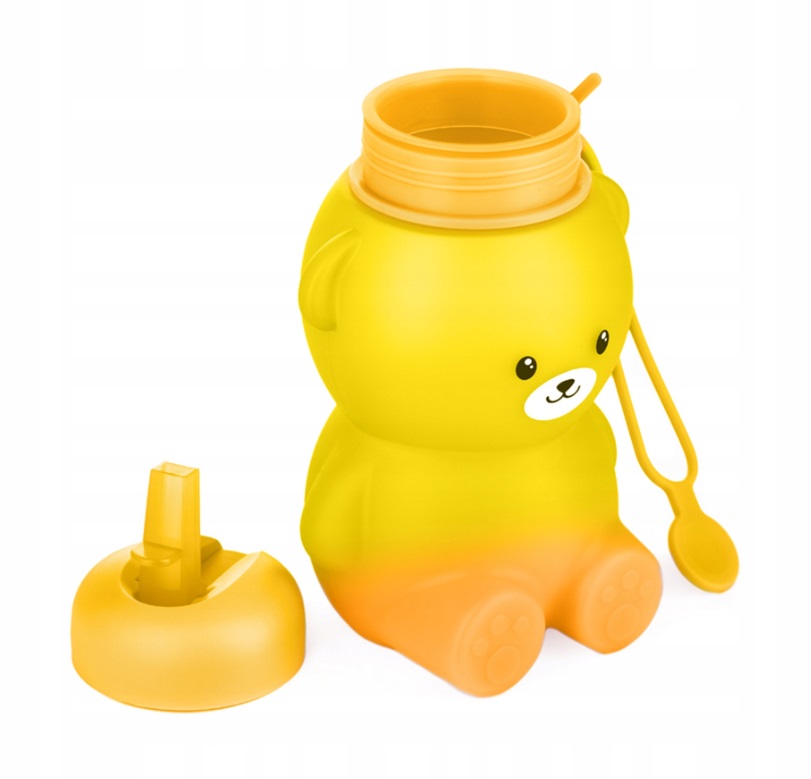 Sticlă Silicon Kidnort cu Pai Retractabil 600ml - imagine 6