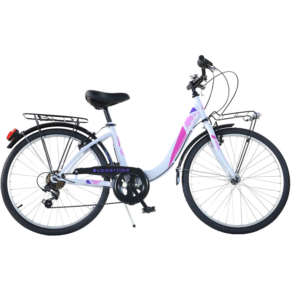 Bicicleta Dino Bikes City Summertime Alb 26"