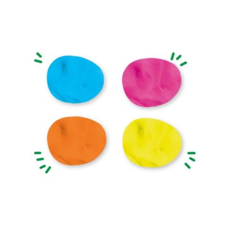 Plastilina Vegana SES Happy - Set 4 Culori - imagine 3