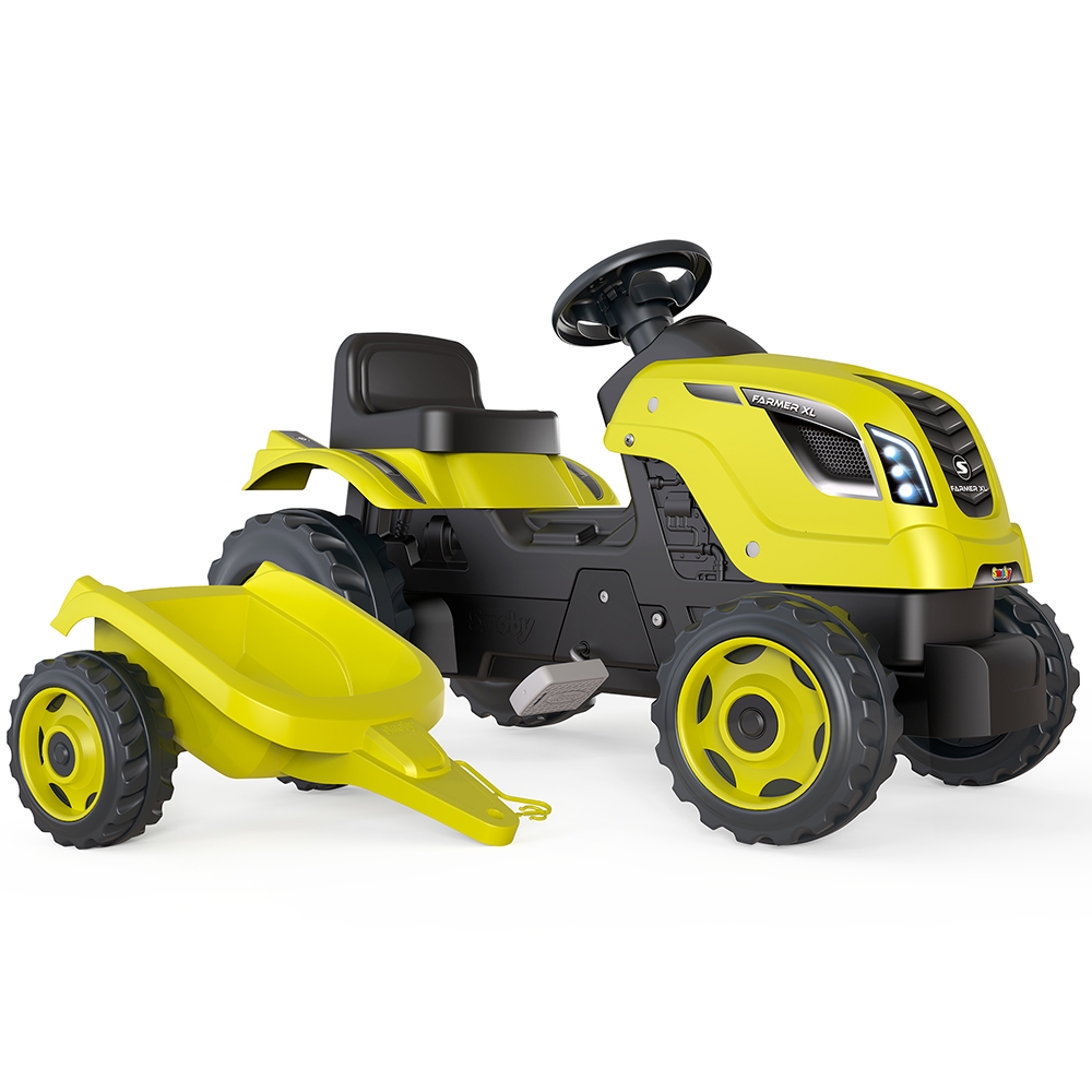 Tractor cu pedale Smoby Farmer XL și remorcă