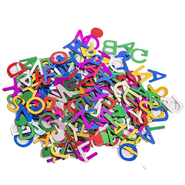 Set Litere Metalice Colorart, 6mm, Multicolor