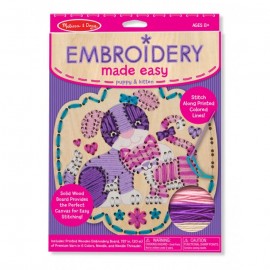 Broderie pe lemn Catel si Pisicuta Melissa & Doug