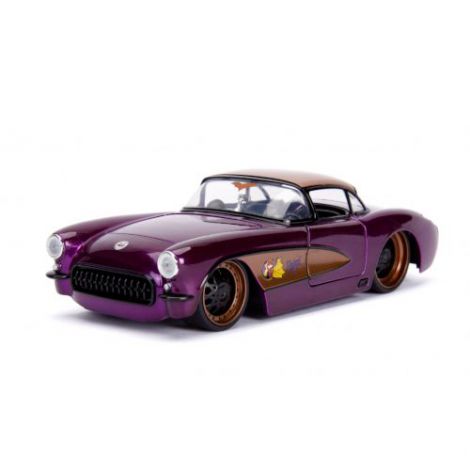 Simba Masinuta Metal Batgirl 1957 Chevy DC Comics - imagine 3
