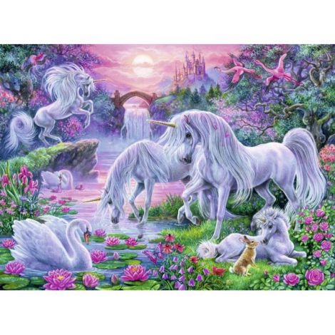 Puzzle Unicorni la Apus 150 piese Ravensburger - imagine 2