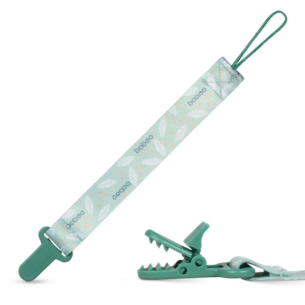 Suport Textil Suzeta Baboo Verde, 0 luni+ - imagine 4