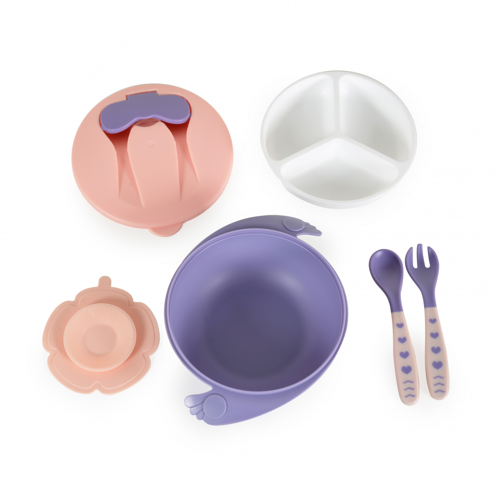 Set Castron Cangaroo Jelly Pink cu Accesorii - imagine 5