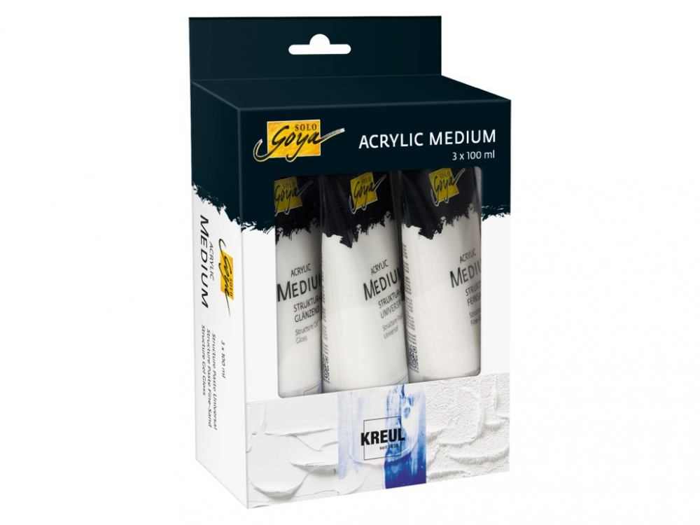Paste Structură Acrilică Solo Goya Kreul, 3 x 100 ml