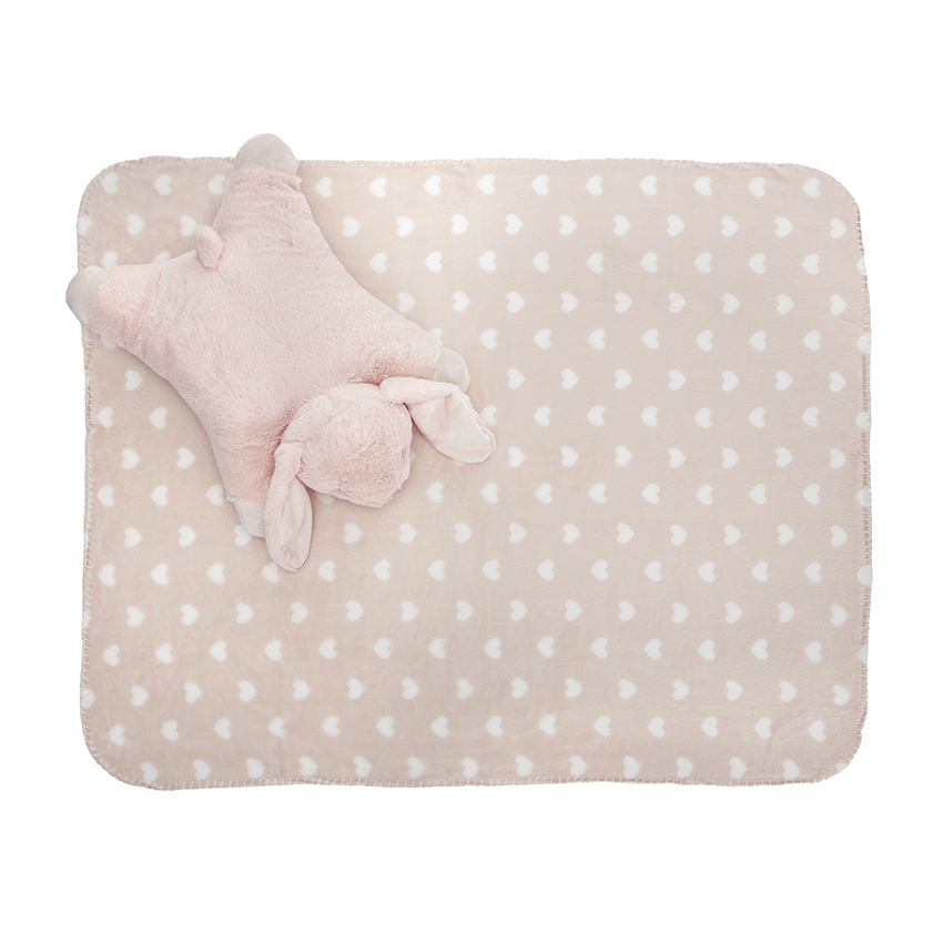 Lorelli Poffy Pink Set Paturica si Perna Bebe - imagine 2