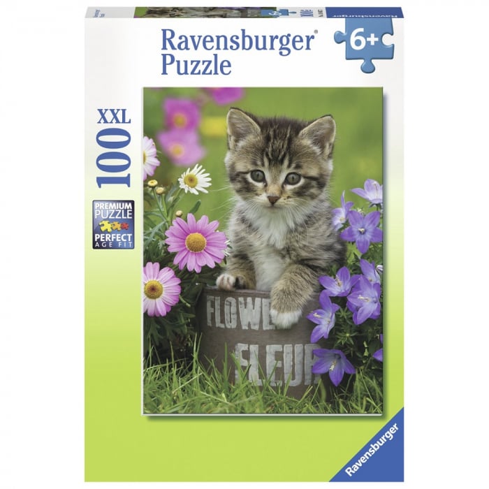 Puzzle Ravensburger Pisicuta, 100 Piese