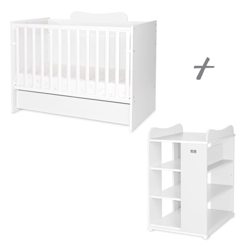 Patut Modular Lorelli Multi, 5 Configuratii, Alb - imagine 6