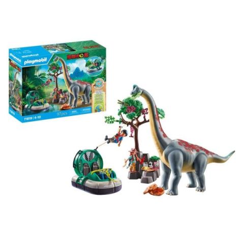Playmobil Brachiosaurus & Hovercraft Aventură